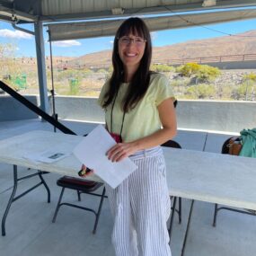 Our World Languages instructor Andrea Linardi de Minten recently attended a workshop organized by NAI (National Association for Interpretation) at Rosewood Nature Study Area in Reno and hosted by Truckee Meadows Parks Foundation. Andrea was invited to be part of a panel and talked about the importance of translating information into Spanish, and gave advice about doing it correctly. Andrea was very proud to give examples about the translation work the students in the Spanish Practicum class do!